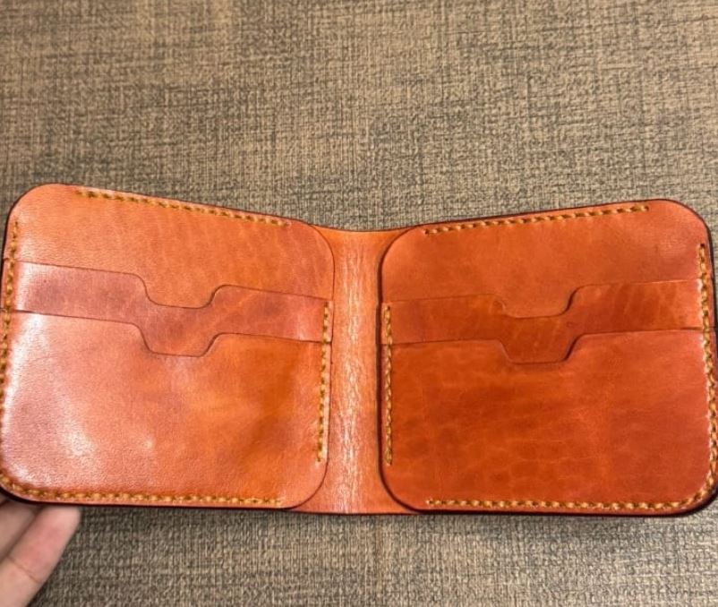 Nice hand crafted pure leather Men's wallet